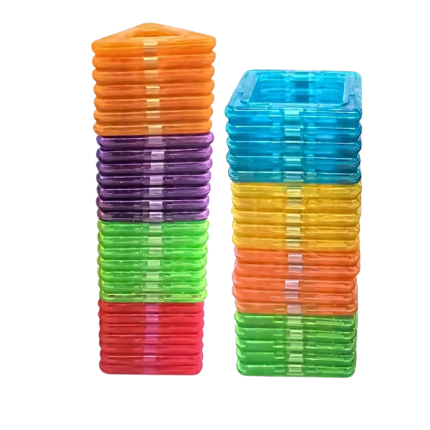 Magnetisch speelgoed met 50 stukjes voor creatief spelen, vormen en constructies voor kinderen