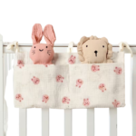 Organizer voor ledikant en kinderwagen – 2 vakken