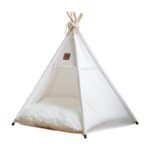 Huisdierentent voor kat en kleine hond met kussen – 40 × 40 × 50 cm