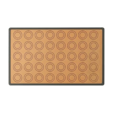 Siliconen Bakmat met Gemarkeerde Cirkels, Antiaanbakoppervlak en Antislip Onderkant