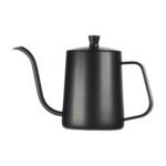 Roestvrijstalen pour-over koffieketel met zwanenhals – 600 ml – zwart